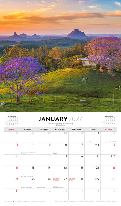 Queensland by Steve Parish 2027 Wall Calendar