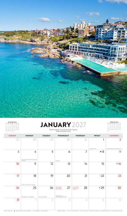 Sydney and New South Wales 2027 Wall Calendar