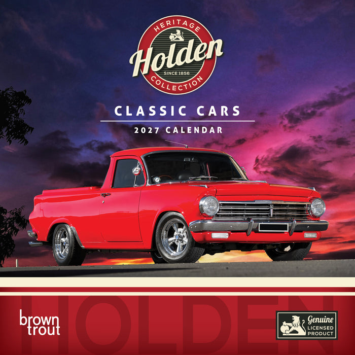 Classic Holden Cars 2027 Mini Wall Calendar
