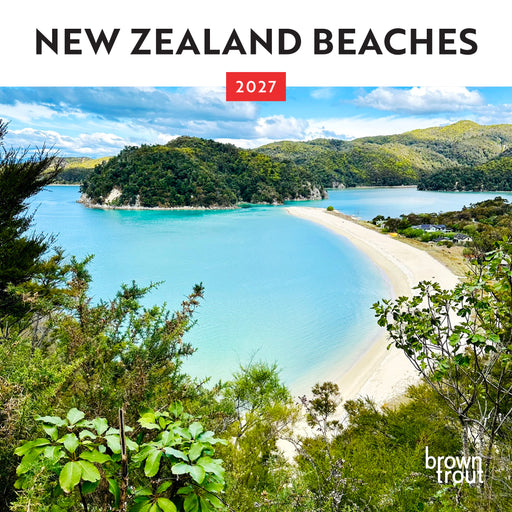New Zealand Beaches 2027 Mini Wall Calendar