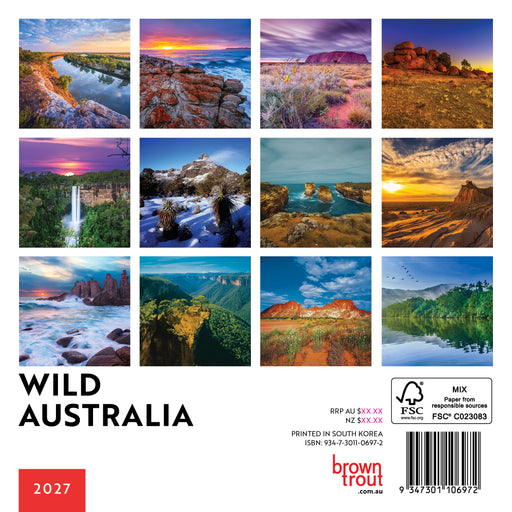 Wild Australia 2027 Mini Wall Calendar