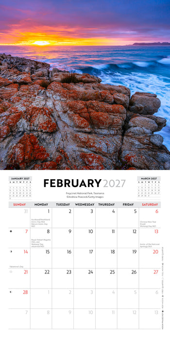 Wild Australia 2027 Mini Wall Calendar