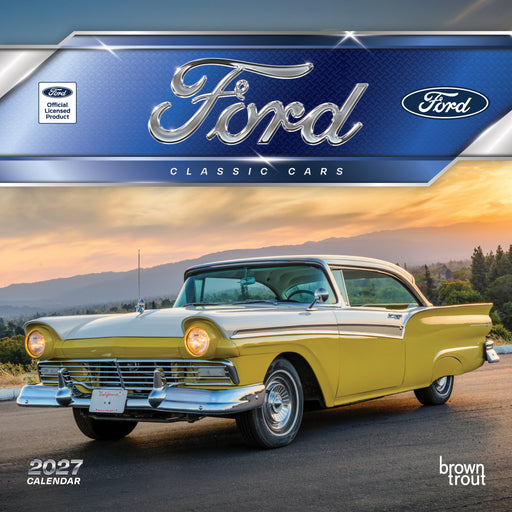 Classic Ford Cars 2027 Square Wall Calendar