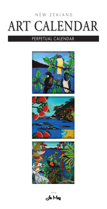 New Zealand Natives Perpetual Jo May 2026 Slimline Wall Calendar