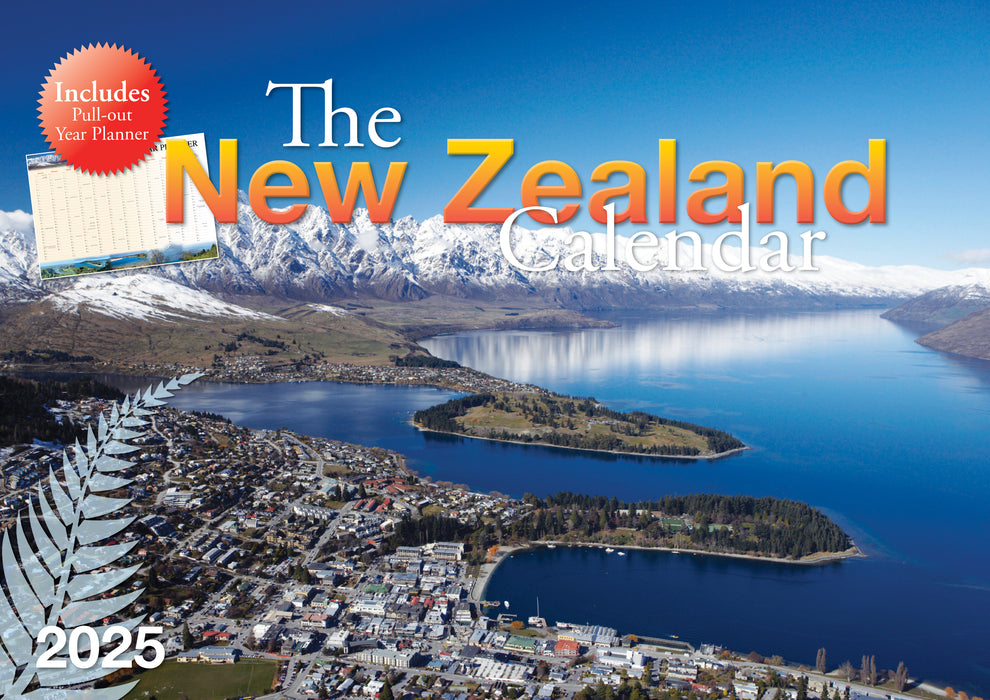 2025 New Zealand Wall Calendar