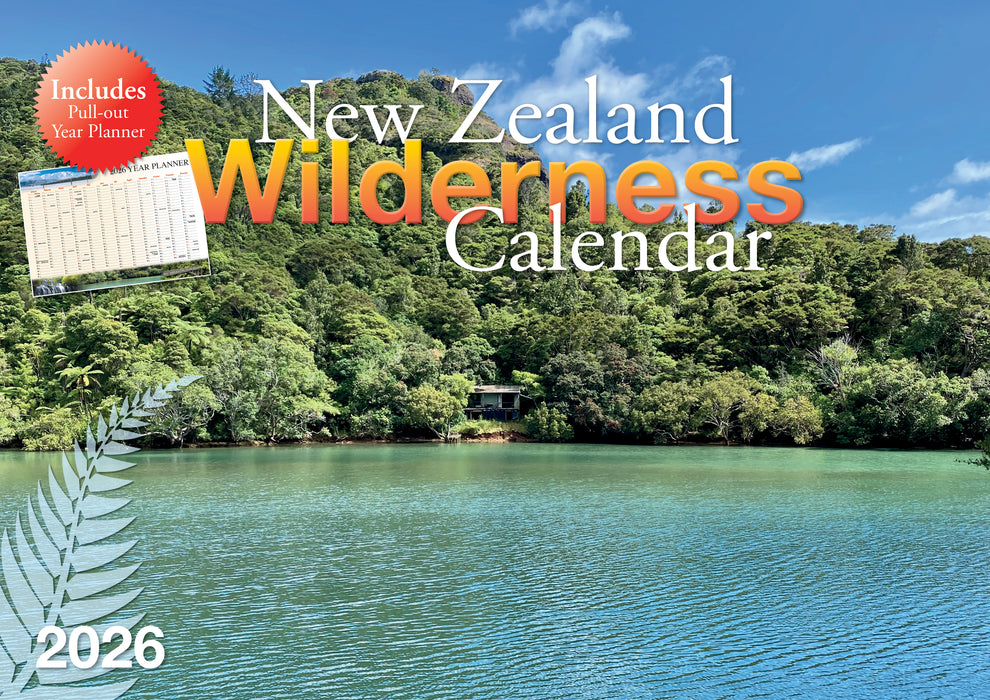 New Zealand Wilderness Bonus A3 Planner 2026 A4 Wall Calendar