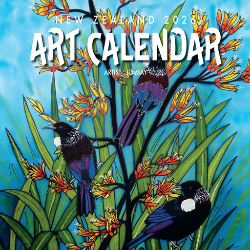New Zealand Artwork by Jo May 2026 Square Wall Calendar