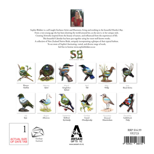 Natives Birds Eye View by Sophie Blokker 2027 Square Wall Calendar