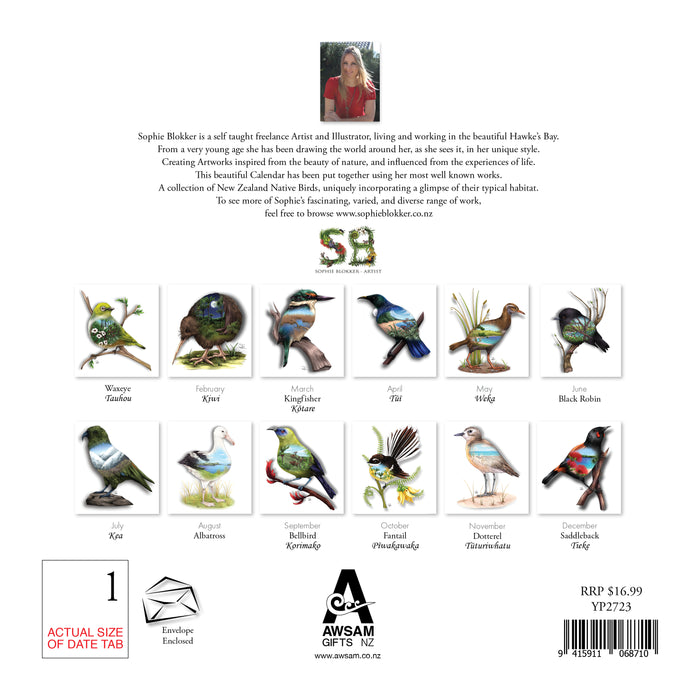 Natives Birds Eye View by Sophie Blokker 2027 Square Wall Calendar