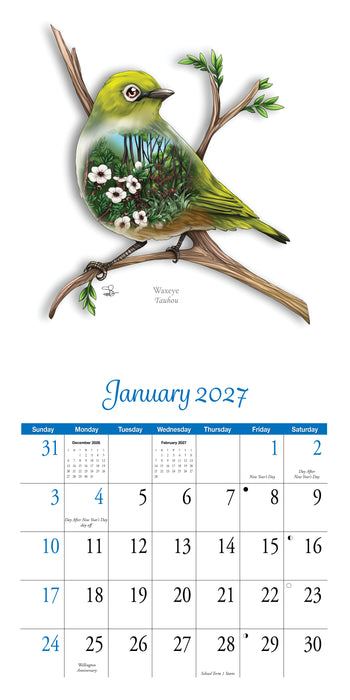Natives Birds Eye View by Sophie Blokker 2027 Square Wall Calendar