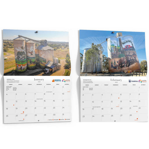 Silo Art 2026 A4 Wall Calendar