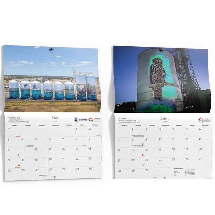 Silo Art 2026 A4 Wall Calendar