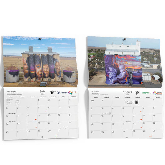Silo Art 2026 A4 Wall Calendar