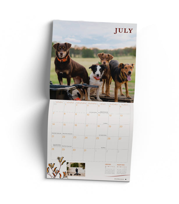 2025 Muster Dogs Wall Calendar