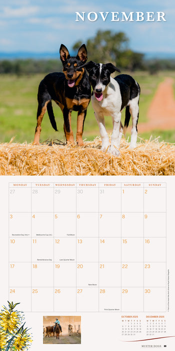 2025 Muster Dogs Wall Calendar