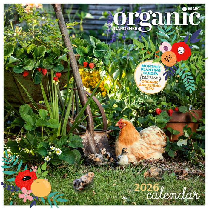ABC Organic Gardener 2026 Square Wall Calendar