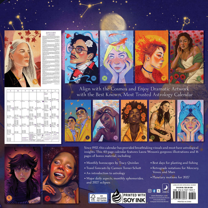 Astrological 2027 Square Wall Calendar (Online Exclusive)