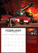 Fire Trucks in Action 2026 Large Wall Calendar