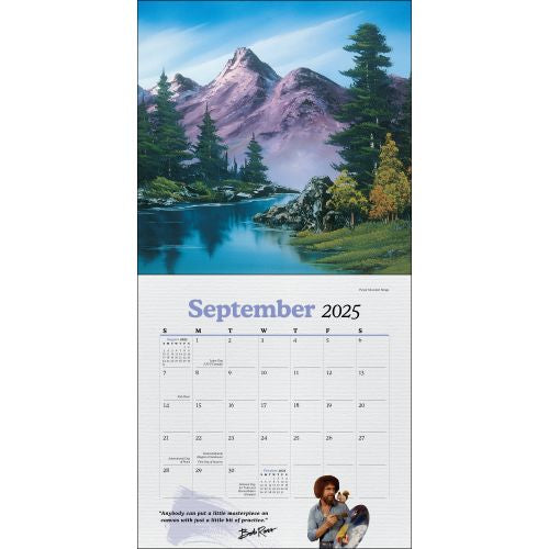 2025 Bob Ross Wall Calendar