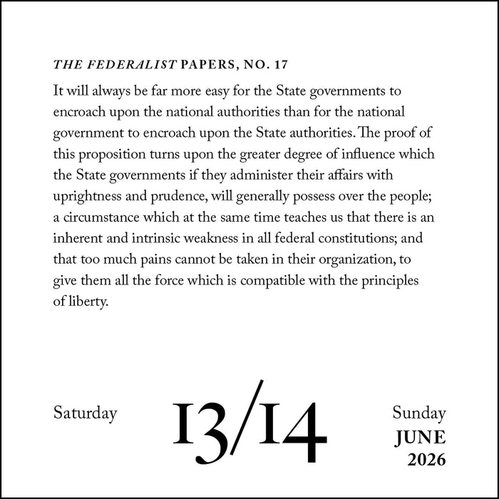 Hamilton 2026 Page-A-Day Calendar