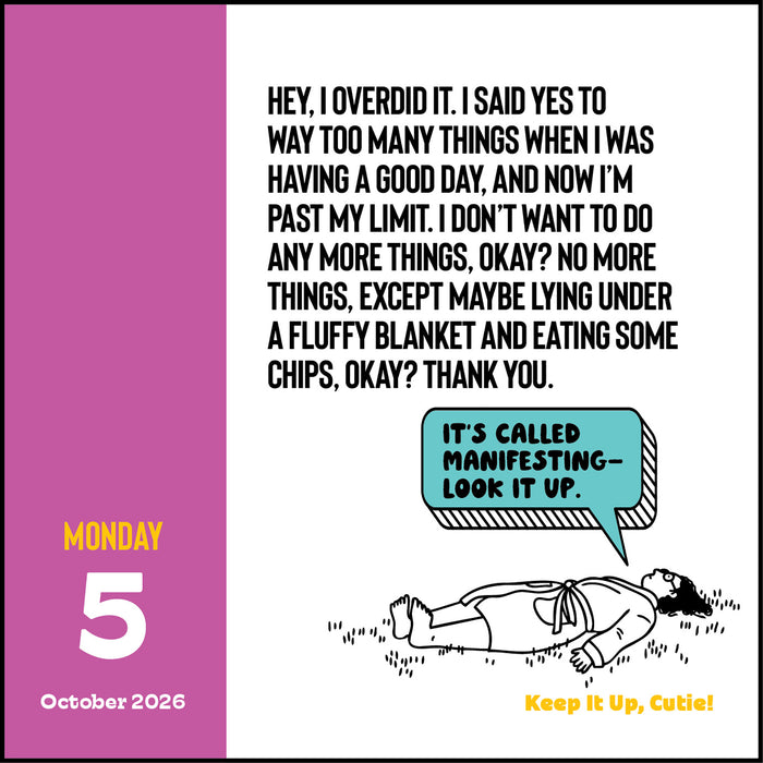Keep It Up Cutie 2026 Page-A-Day Calendar
