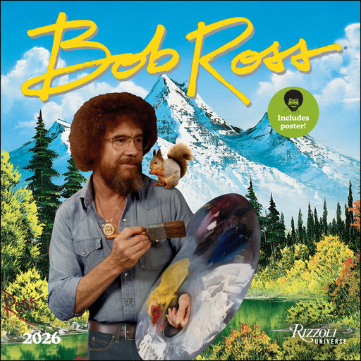 Bob Ross 2026 Square Wall Calendar