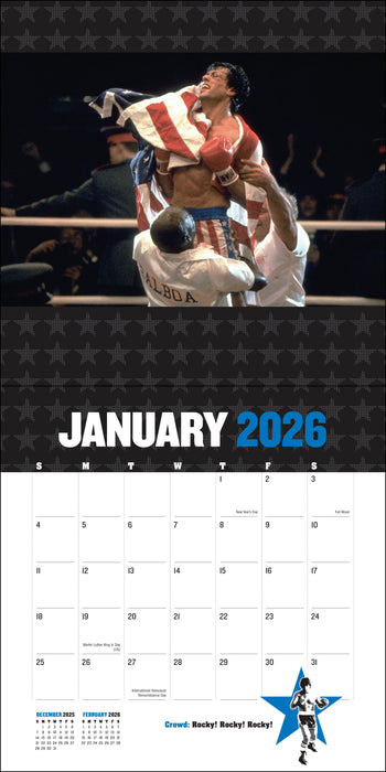 Rocky 2026 Square Wall Calendar