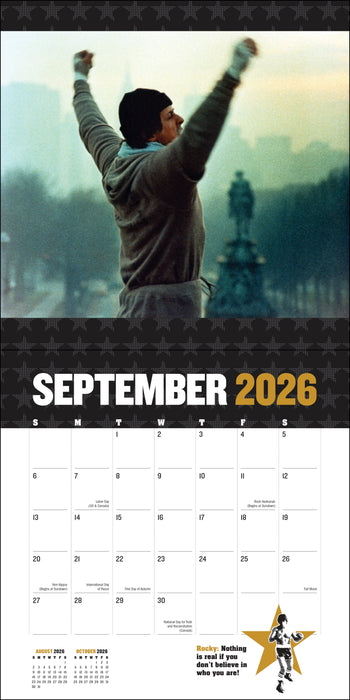 Rocky 2026 Square Wall Calendar