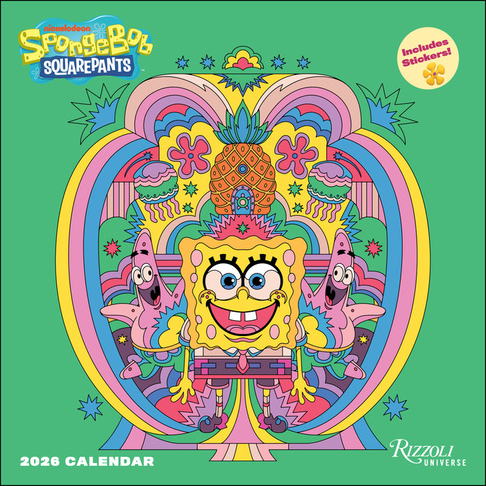 SpongeBob SquarePants 2026 Square Wall Calendar