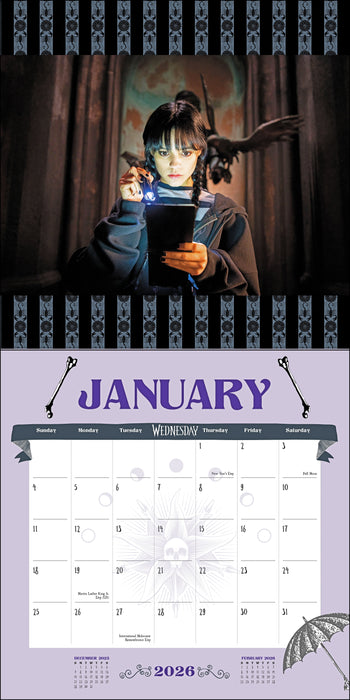 Wednesday 2026 Square Wall Calendar