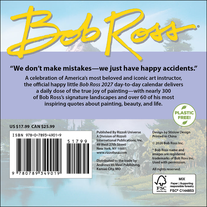 Bob Ross 2027 Page-A-Day Calendar
