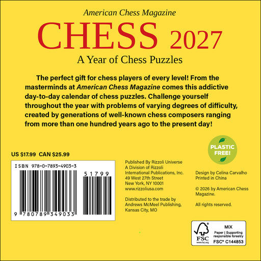 Chess 2027 Page-A-Day Calendar