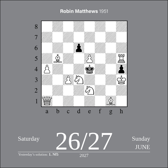 Chess 2027 Page-A-Day Calendar
