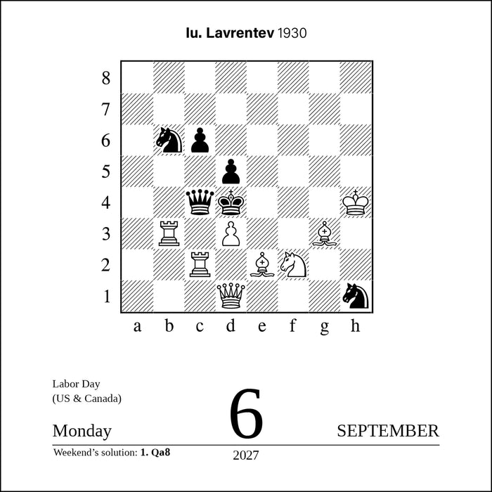 Chess 2027 Page-A-Day Calendar