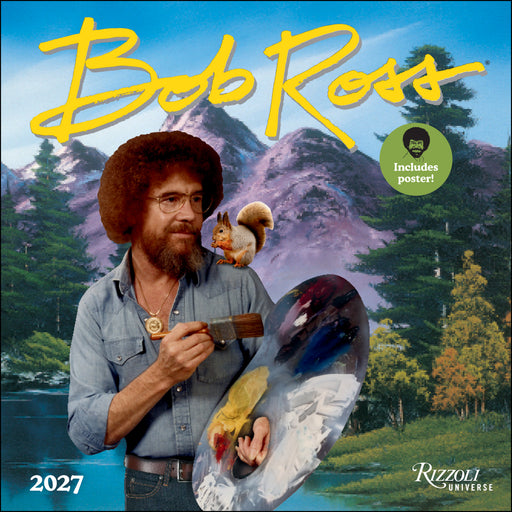 Bob Ross 2027 Square Wall Calendar