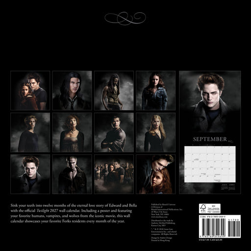 Twilight 2027 Square Wall Calendar