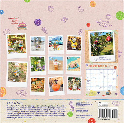 Tiny Chef 2027 Square Wall Calendar