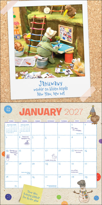 Tiny Chef 2027 Square Wall Calendar