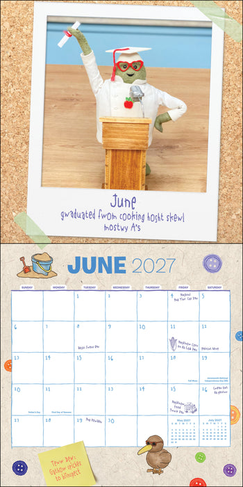 Tiny Chef 2027 Square Wall Calendar