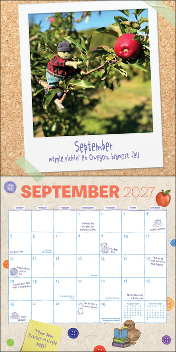Tiny Chef 2027 Square Wall Calendar