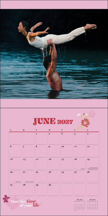 Dirty Dancing with Poster 2027 Square Wall Calendar