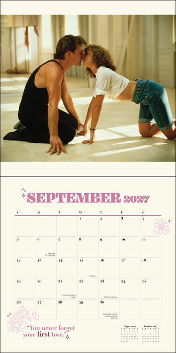 Dirty Dancing with Poster 2027 Square Wall Calendar
