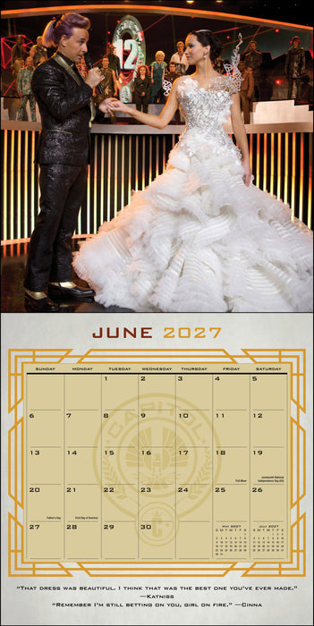 The World of Hunger Games 2027 Square Wall Calendar