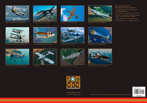 Ghosts A Time Remembered WW II 2026 Large Wall Calendar