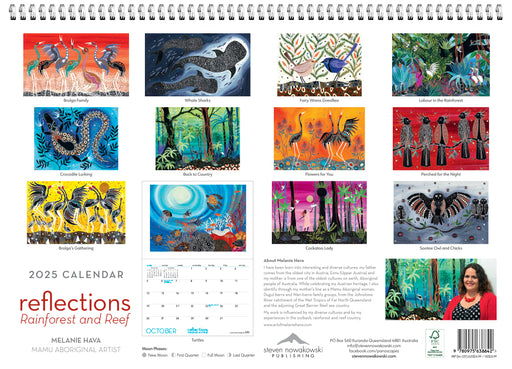 2025 Reflections Rainforest and Reef Wall Calendar by  Steven Nowakowski Publishing from Calendar Club