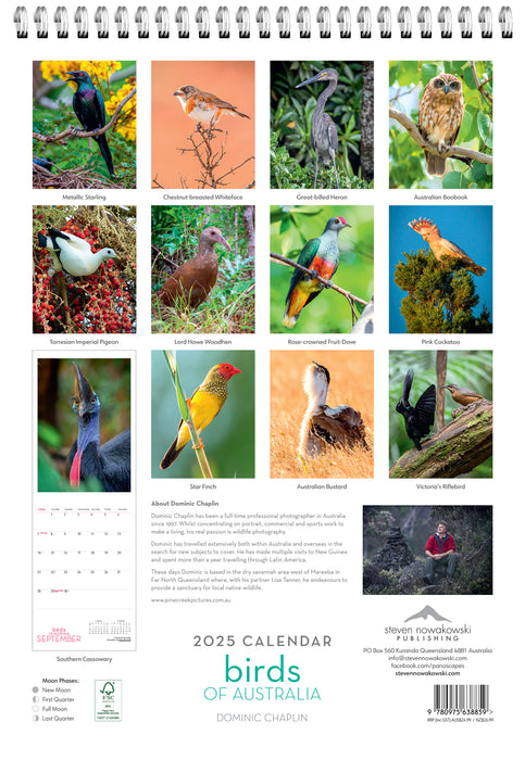 2025 Birds of Australia Wall Calendar by  Steven Nowakowski Publishing from Calendar Club