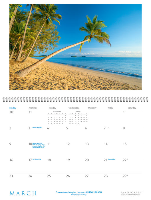 2025 Tropical North Queensland Panoscapes Wall Calendar by  Steven Nowakowski Publishing from Calendar Club