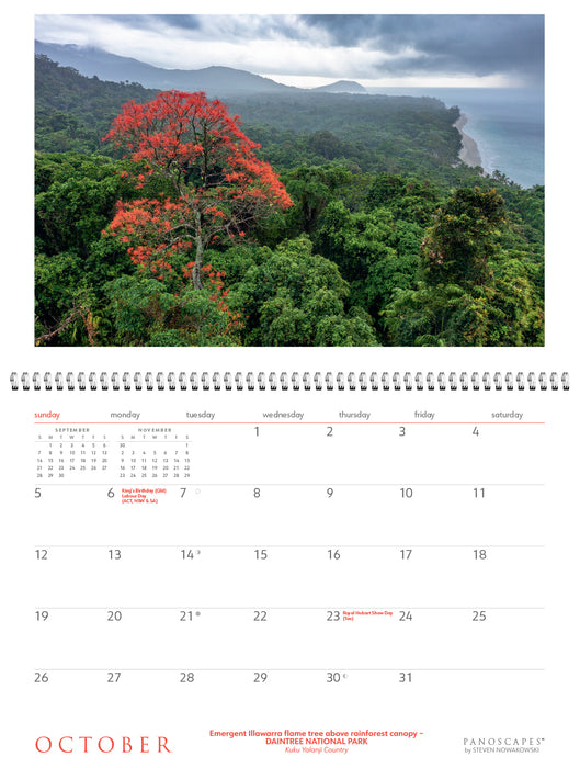 2025 Tropical North Queensland Panoscapes Wall Calendar by  Steven Nowakowski Publishing from Calendar Club