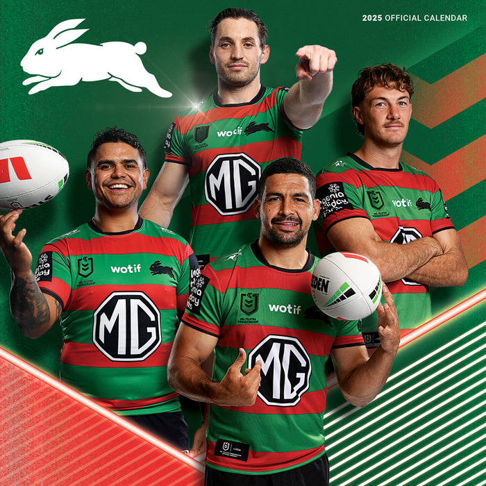 2025 NRL South Sydney Rabbitohs Wall Calendar