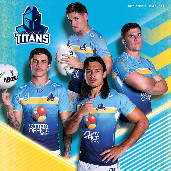 2025 NRL Gold Coast Titans Wall Calendar